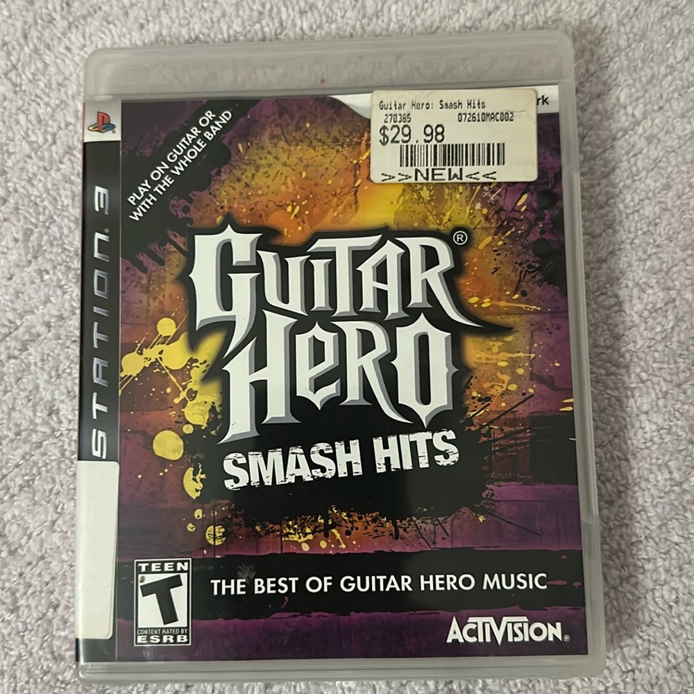 PlayStation 3, Guitar Hero Smash Hits. The best of Guitar Hero music.